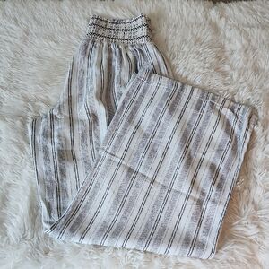 Rewash Striped Wide-Leg Pants